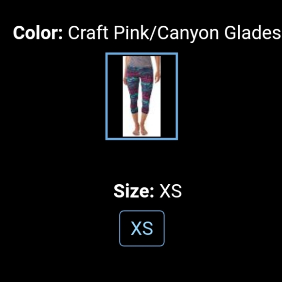 Patagonia Centered Capri Tights in Craft Pink/Canyon Glades - Picture 7 of 8